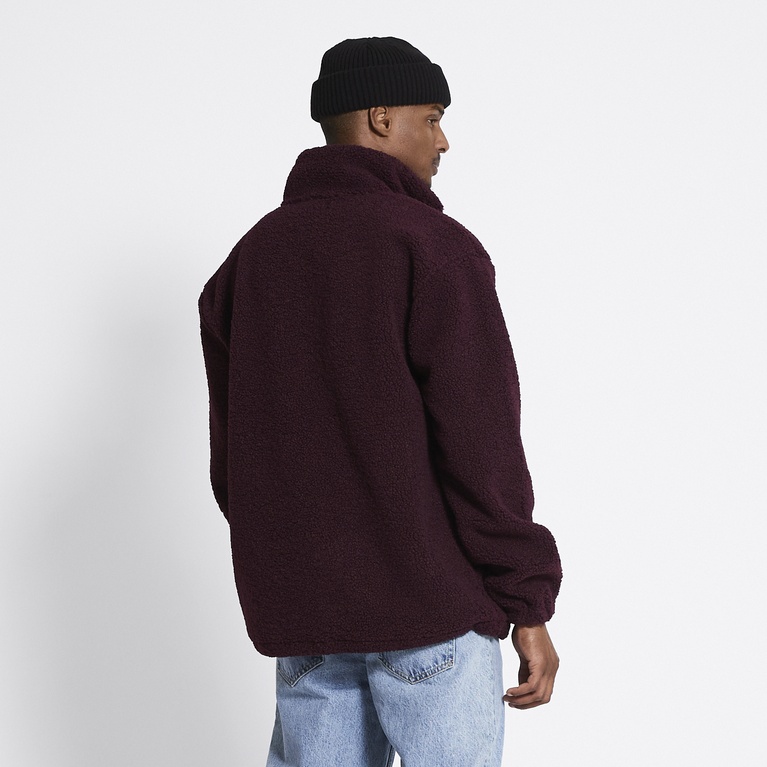 Pile jacket "Mount" Burgundy
